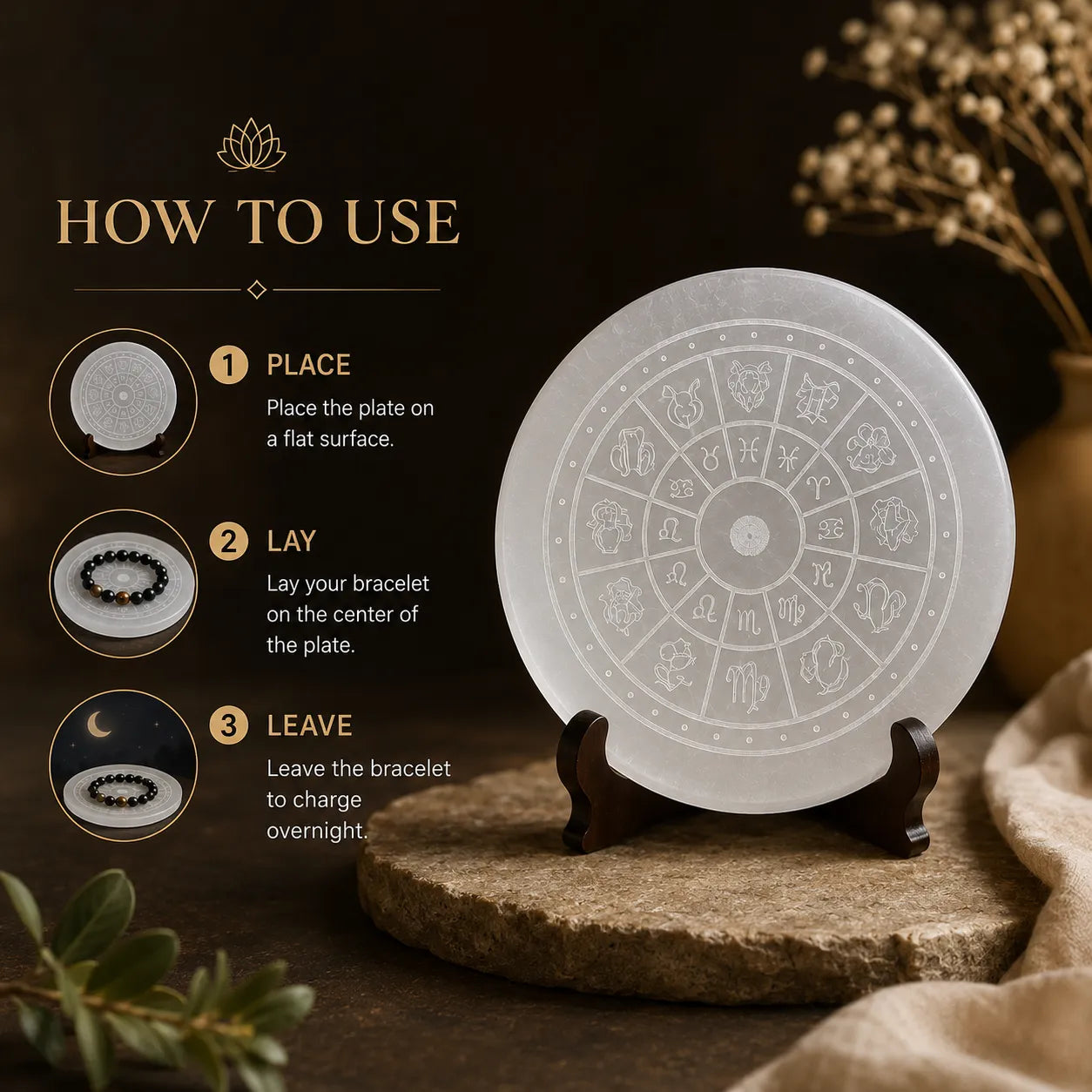 Selenite Charging Plate