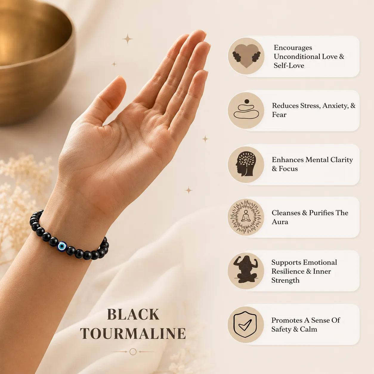 Black tourmaline bracelet