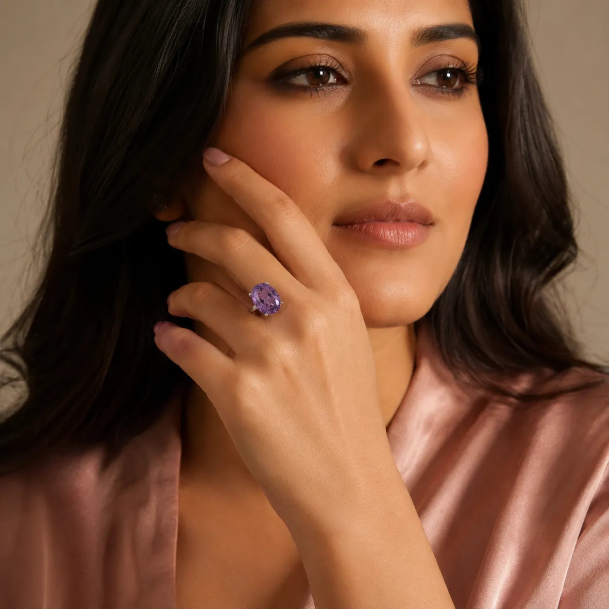 Amethyst Ring – The stone of stress relief energy.