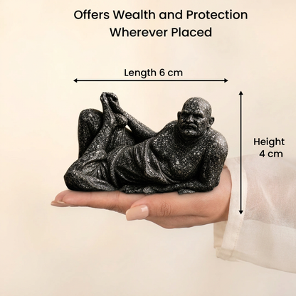 Neem Karoli Baba Pyrite statue size comparison
