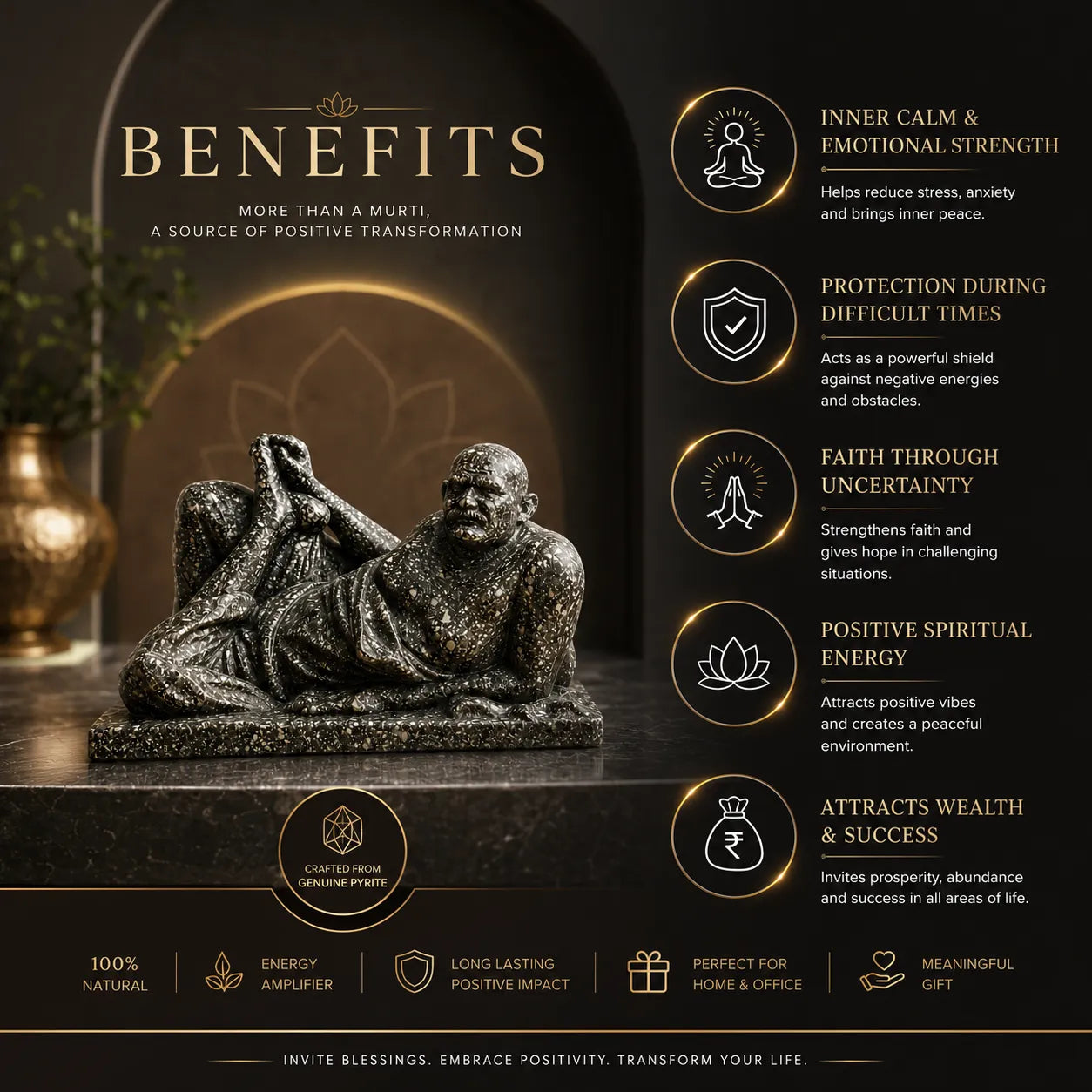 Pyrite Neem Karoli benefits