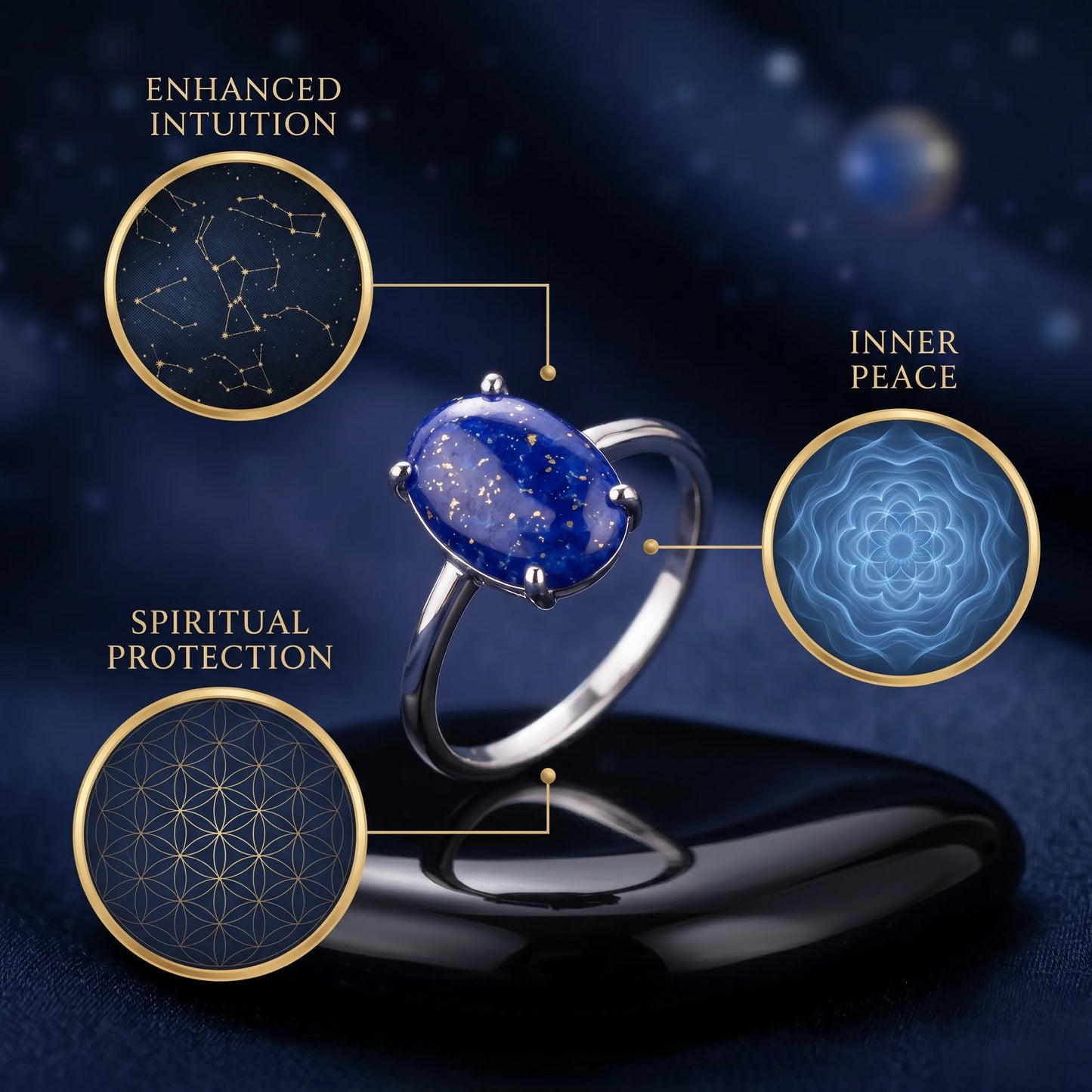 Lapis Lazuli Ring – Students Focus Crystal