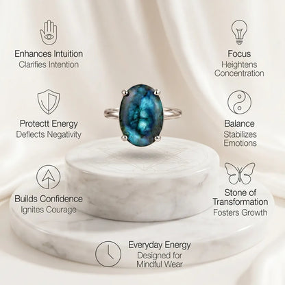 Labradorite Ring – The Stone of emotional strength and inner transformation