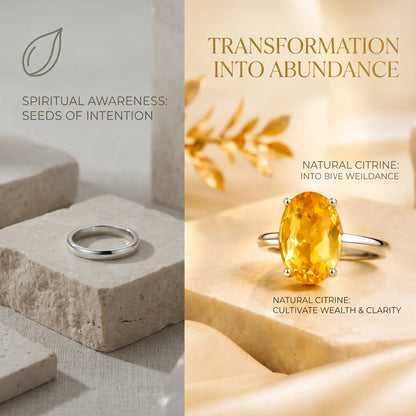 Citrine Ring – Wealth and Success Crystal