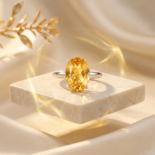 Citrine Ring – Wealth and Success Crystal