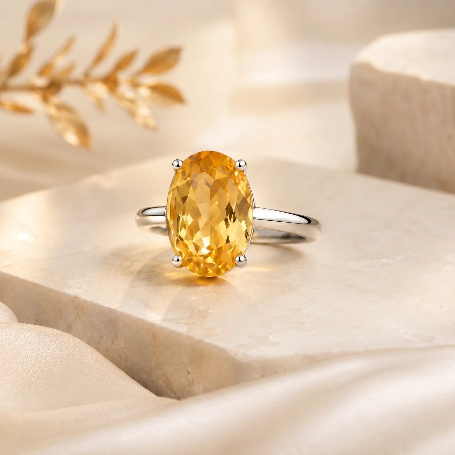 Citrine Ring – Wealth and Success Crystal