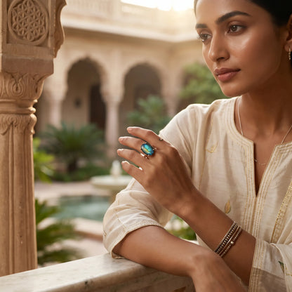 Labradorite Ring – The Stone of emotional strength and inner transformation