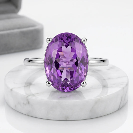 Amethyst Ring – The stone of stress relief energy.