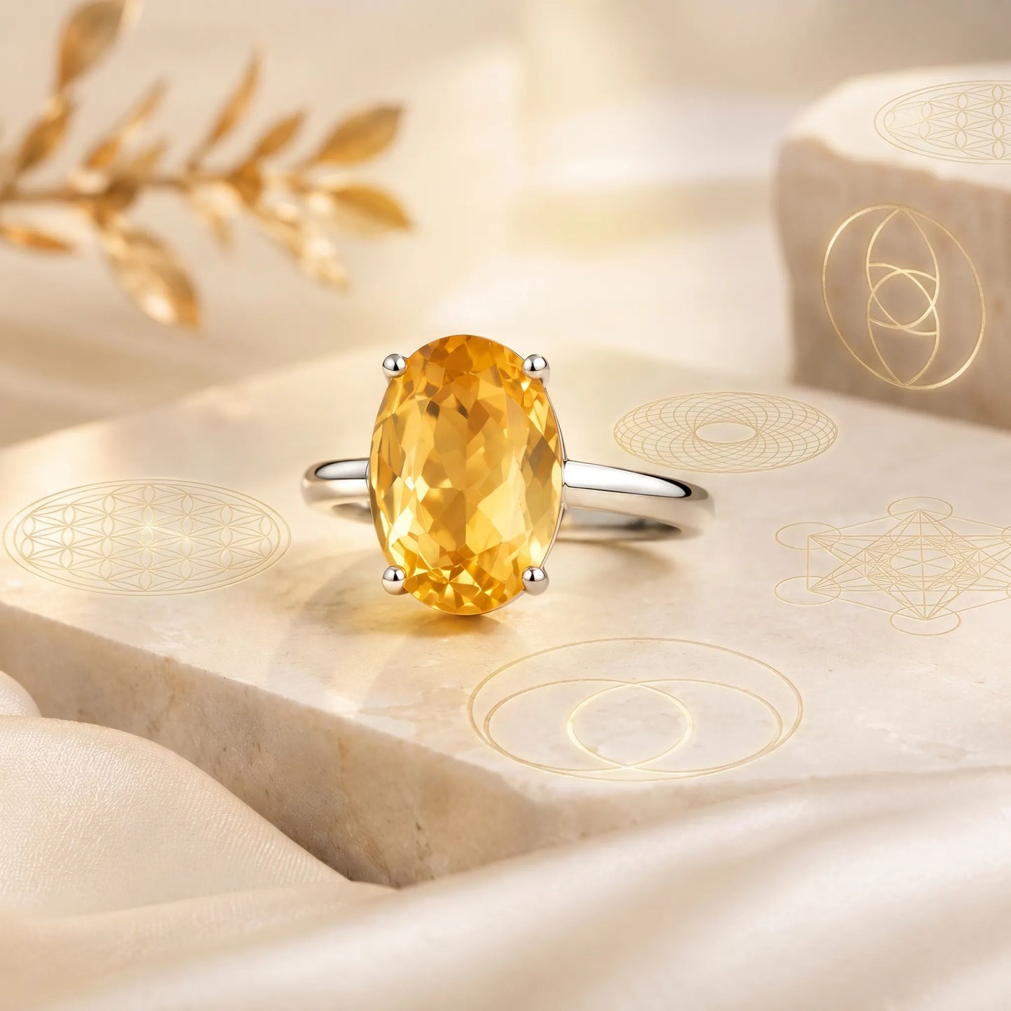 Citrine Ring – Wealth and Success Crystal