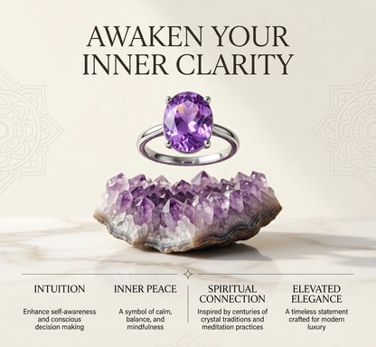 Amethyst Ring – The stone of stress relief energy.