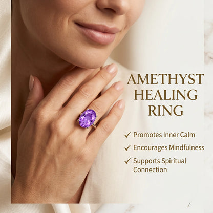 Amethyst Ring – The stone of stress relief energy.