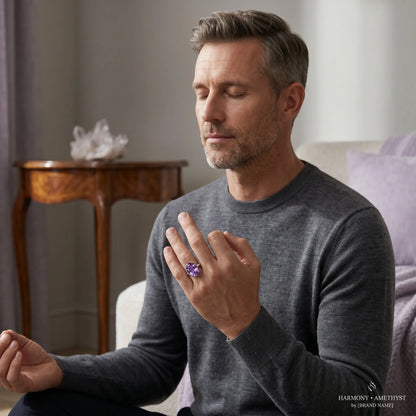 Amethyst Ring – The stone of stress relief energy.