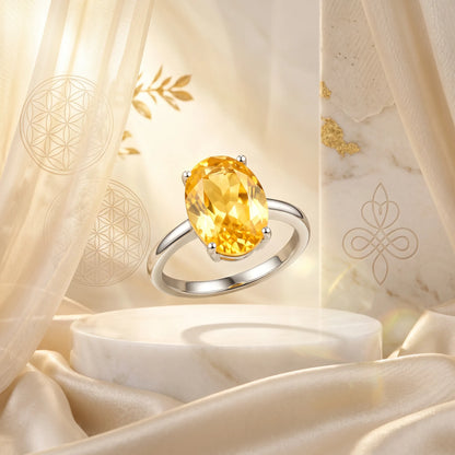 Citrine Ring – Wealth and Success Crystal